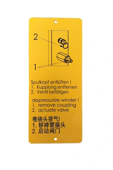 Aluminium warning sign